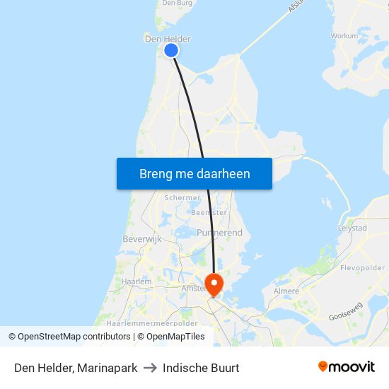 Den Helder, Marinapark to Indische Buurt map