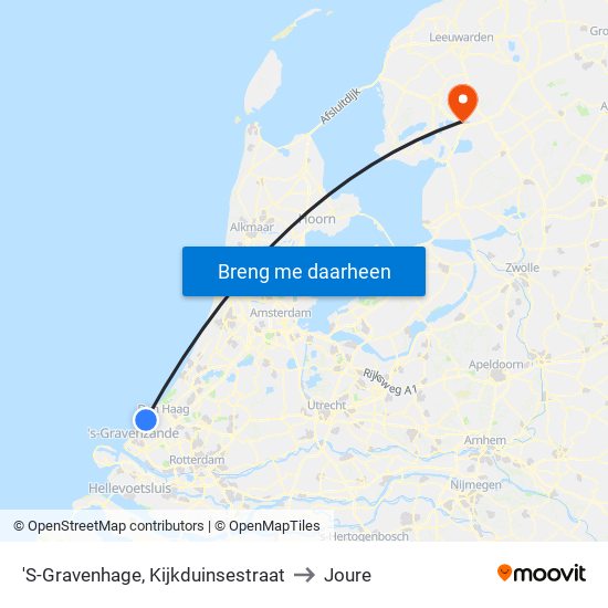 'S-Gravenhage, Kijkduinsestraat to Joure map