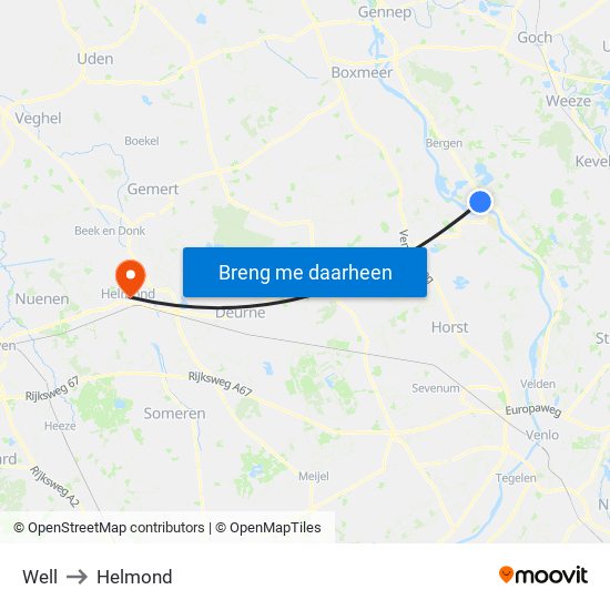 Well to Helmond map