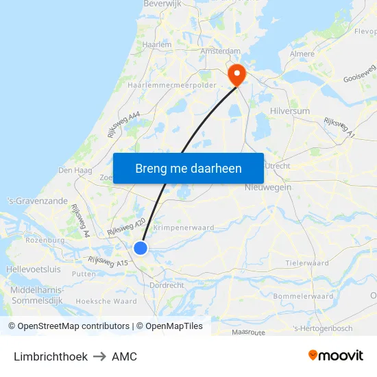 Limbrichthoek to AMC map