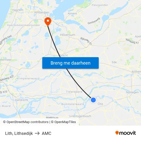 Lith, Lithsedijk to AMC map