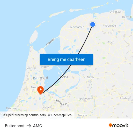 Buitenpost to AMC map