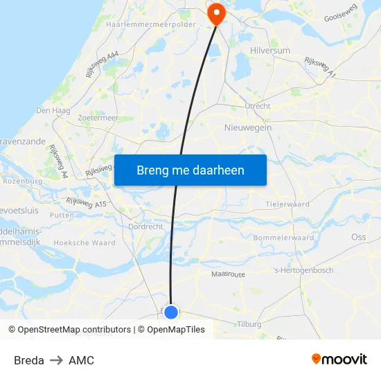 Breda to AMC map
