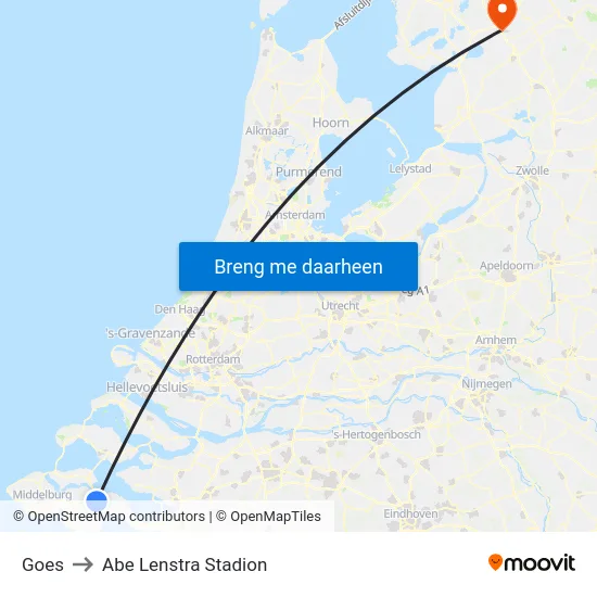 Goes to Abe Lenstra Stadion map