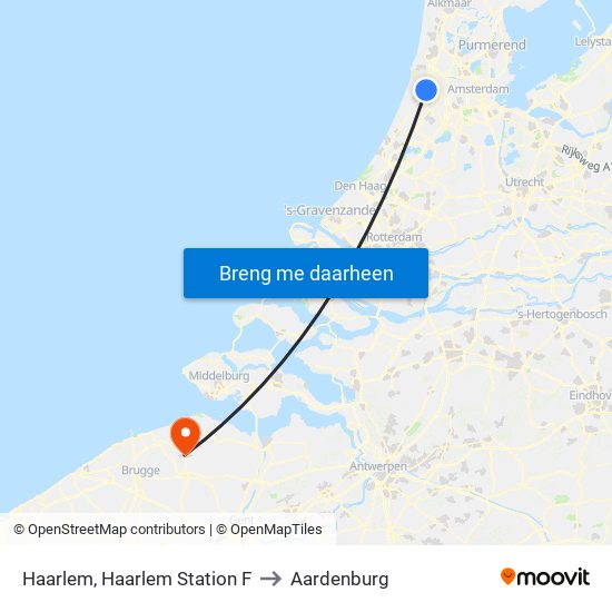 Haarlem, Haarlem Station F to Aardenburg map