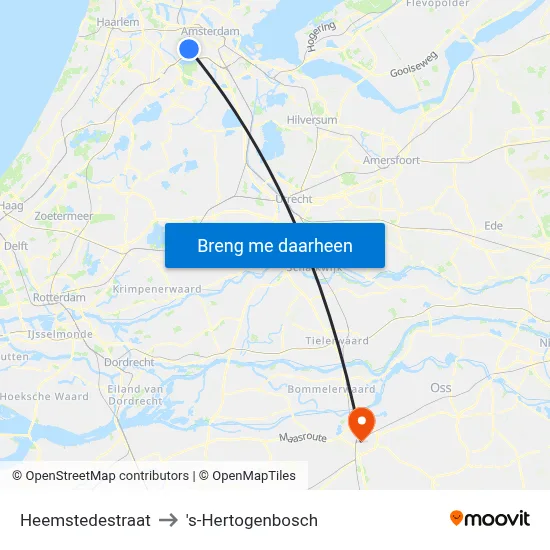 Heemstedestraat to 's-Hertogenbosch map