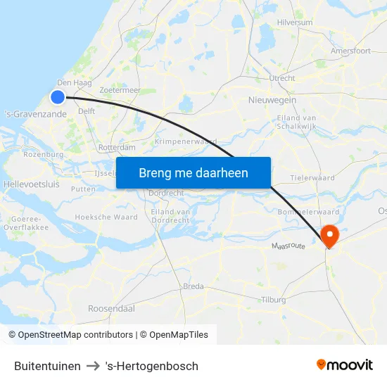 Buitentuinen to 's-Hertogenbosch map