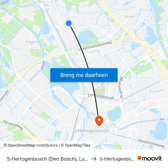 'S-Hertogenbosch (Den Bosch), Lugteren to 's-Hertogenbosch map