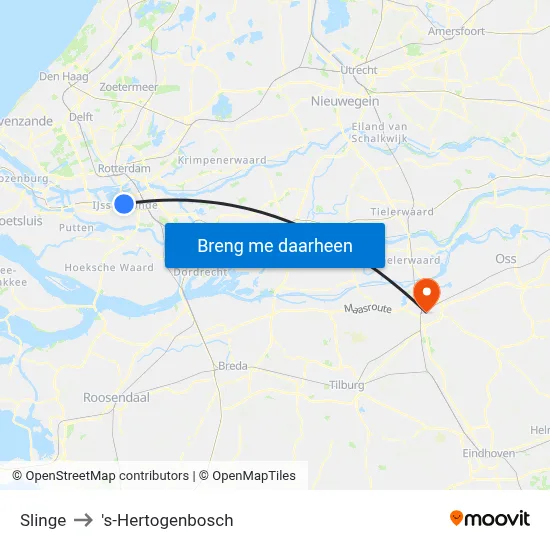 Slinge to 's-Hertogenbosch map