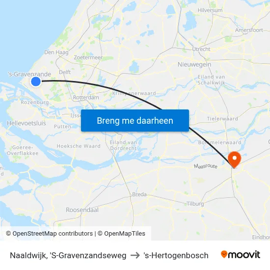 Naaldwijk, 'S-Gravenzandseweg to 's-Hertogenbosch map