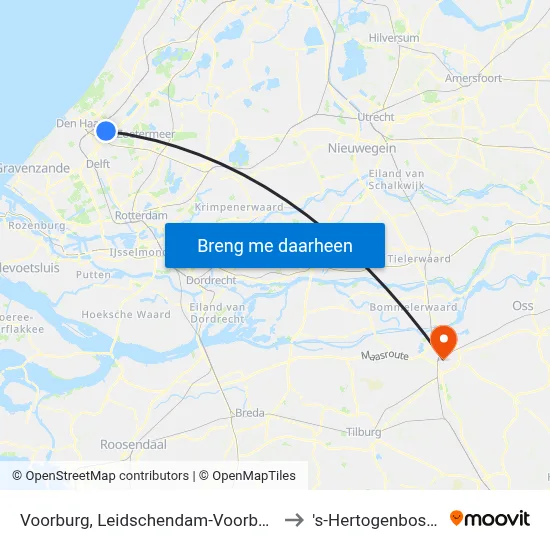 Voorburg, Leidschendam-Voorburg to 's-Hertogenbosch map