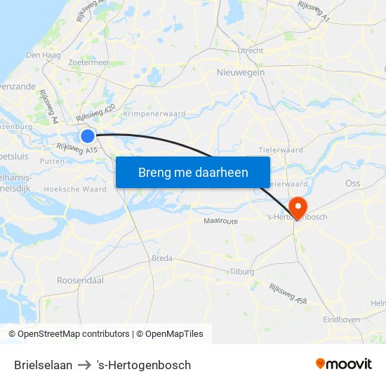 Brielselaan to 's-Hertogenbosch map