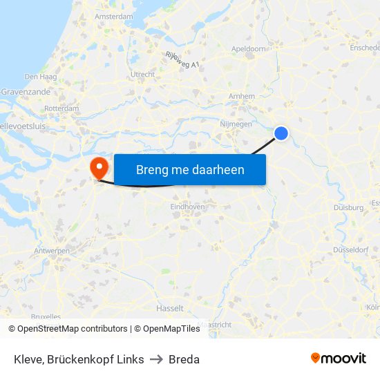 Kleve, Brückenkopf Links to Breda map
