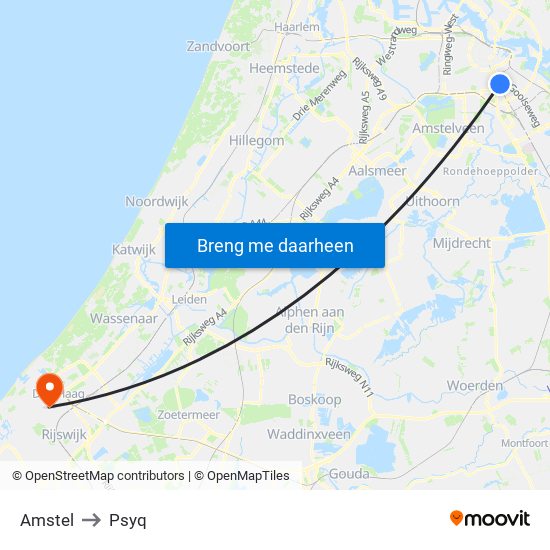 Amstel to Psyq map