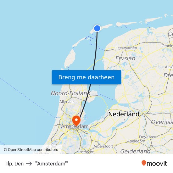 Ilp, Den to ""Amsterdam"" map