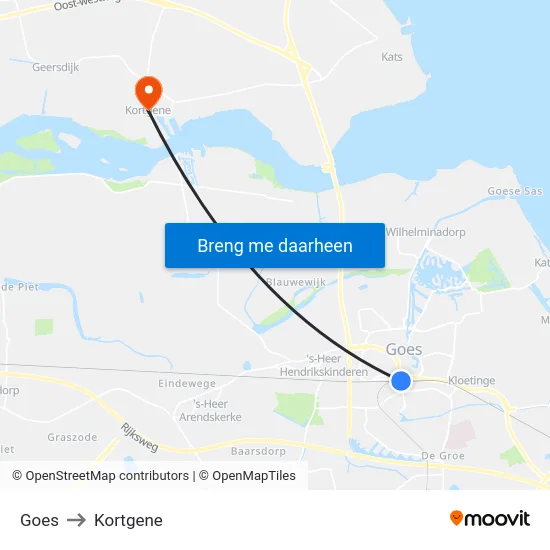 Goes to Kortgene map