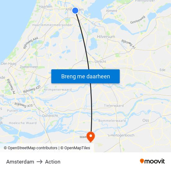 Amsterdam to Action map