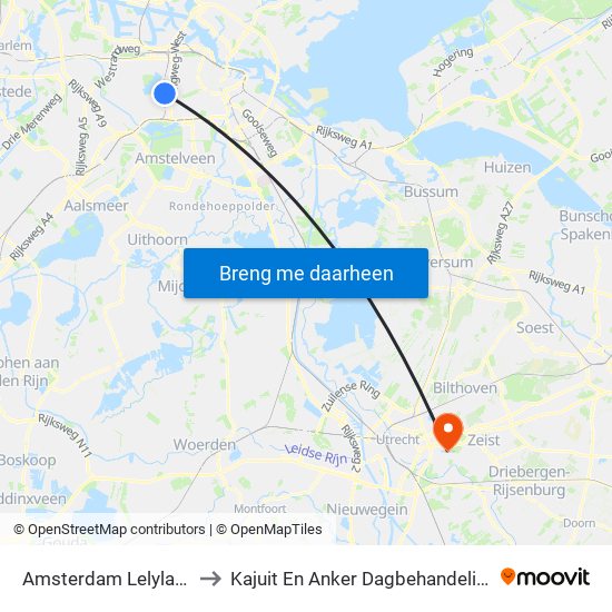 Amsterdam Lelylaan to Kajuit En Anker Dagbehandeling map