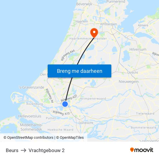 Beurs to Vrachtgebouw 2 map