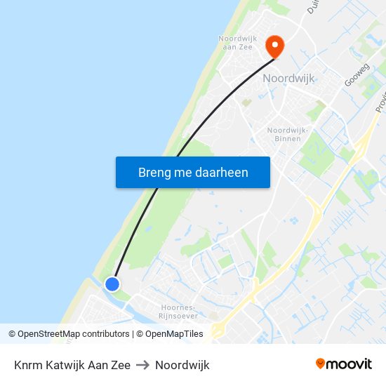 Knrm Katwijk Aan Zee to Noordwijk map
