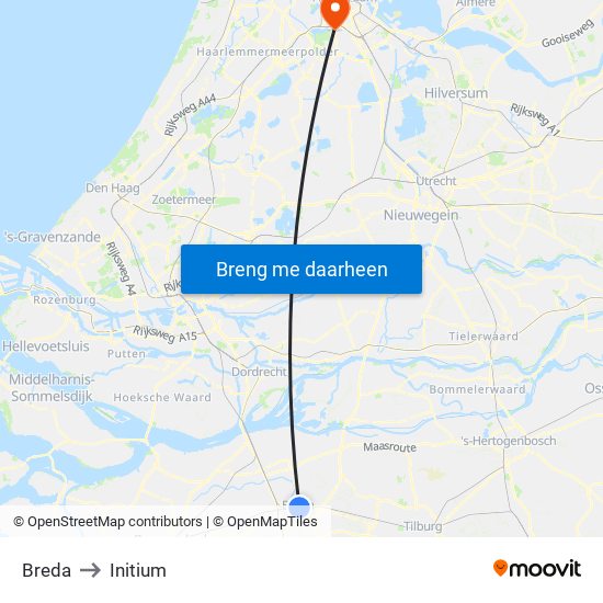 Breda to Initium map