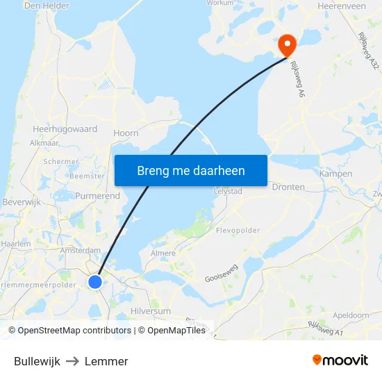Bullewijk to Lemmer map