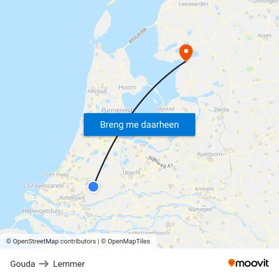 Gouda to Lemmer map
