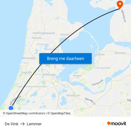 De Vink to Lemmer map