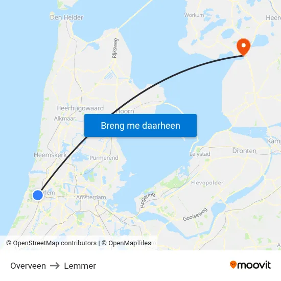 Overveen to Lemmer map