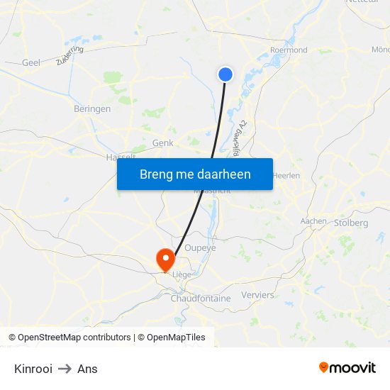 Kinrooi to Kinrooi map