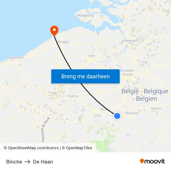 Binche to De Haan map