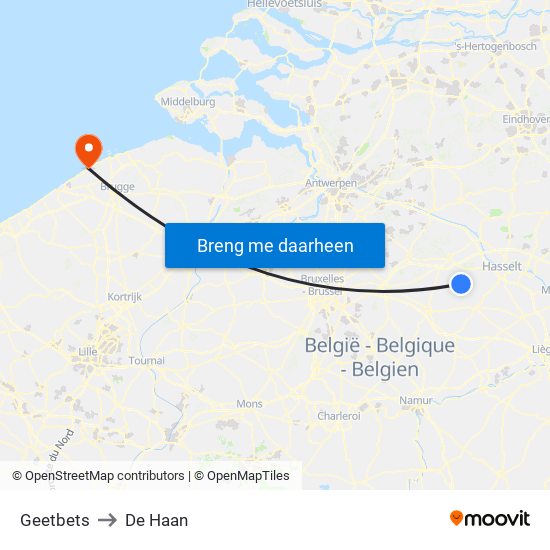 Geetbets to De Haan map