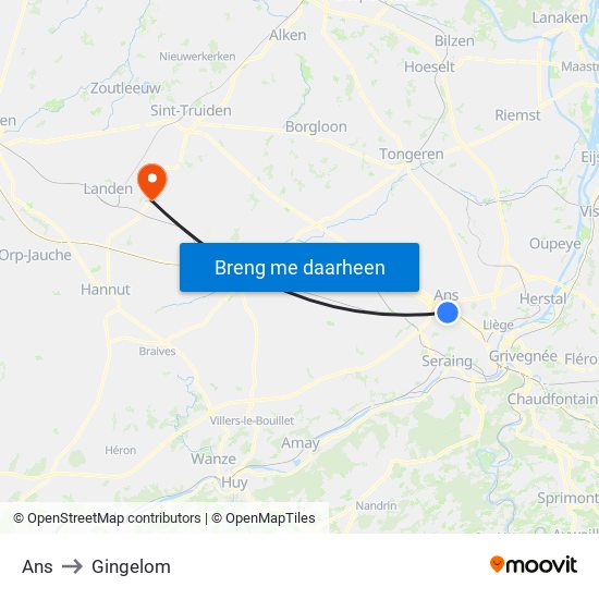 Ans to Gingelom map