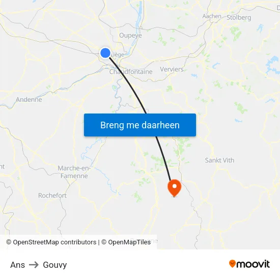 Ans to Gouvy map
