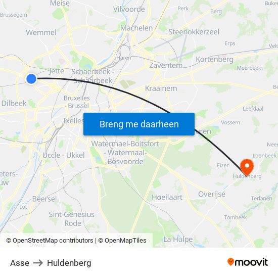 Asse to Huldenberg map