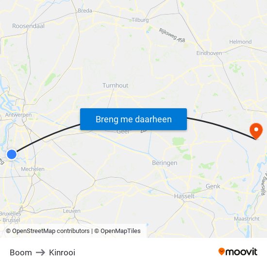 Boom to Kinrooi map