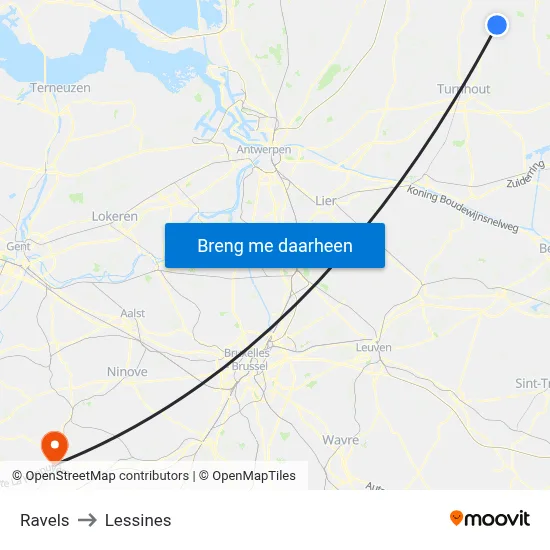 Ravels to Lessines map