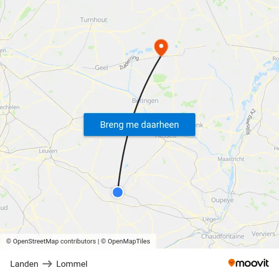 Landen to Lommel map