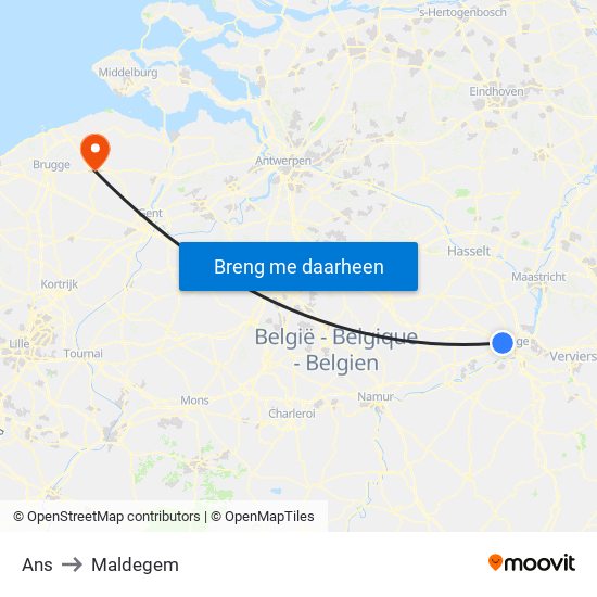 Ans to Maldegem map