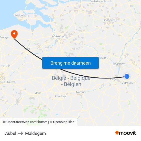 Aubel to Maldegem map