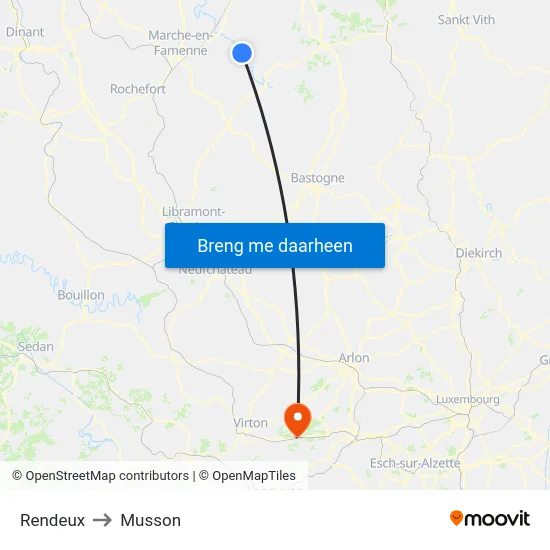 Rendeux to Musson map