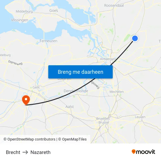 Brecht to Nazareth map