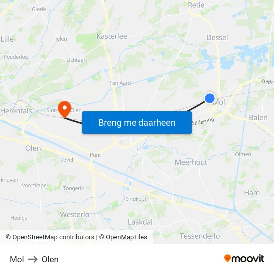 Mol to Olen map