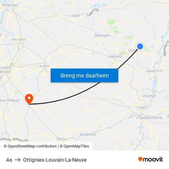 As to Ottignies-Louvain-La-Neuve map