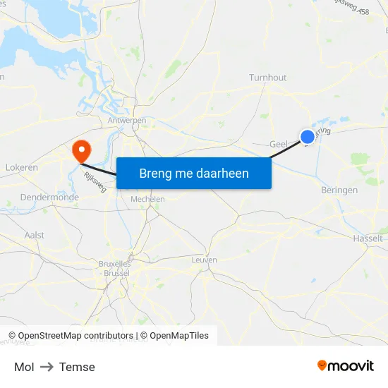 Mol to Temse map