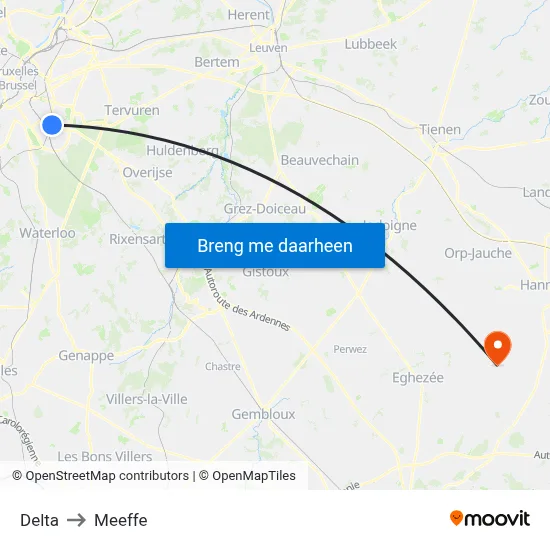 Delta to Meeffe map