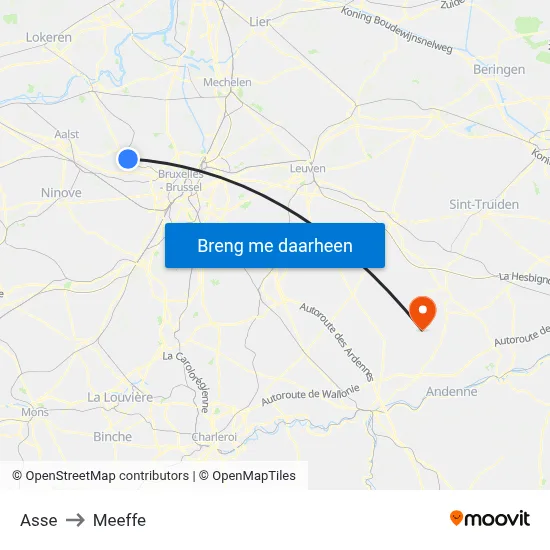Asse to Meeffe map
