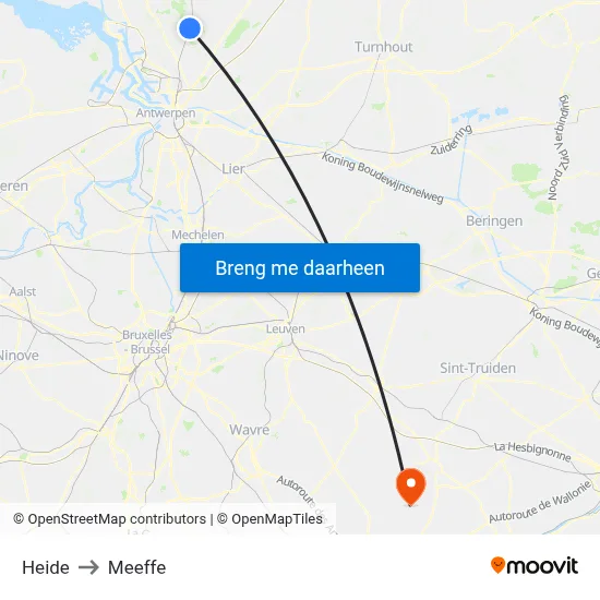 Heide to Meeffe map