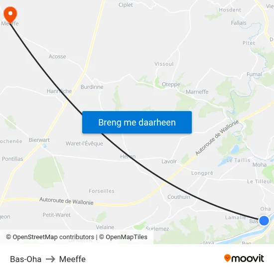 Bas-Oha to Meeffe map