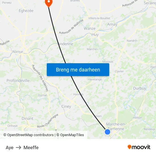 Aye to Meeffe map